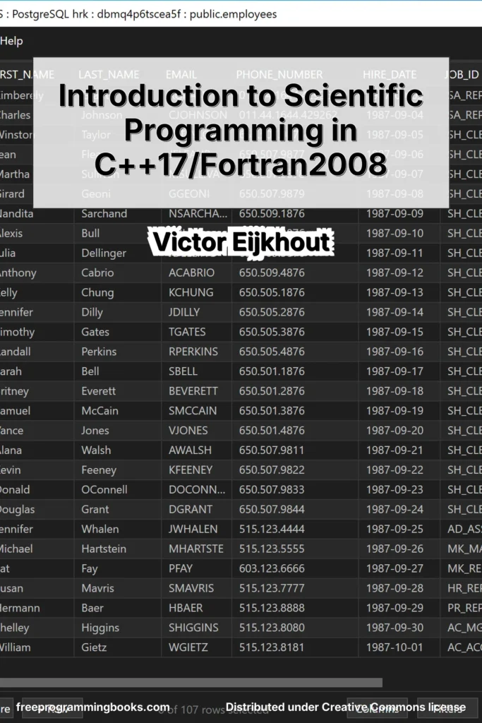 Scientific Programming in C++17 and Fortran 2008 by Victor Eijkhout is the third volume in the Art of HPC series, published under a Creative Commons license.
