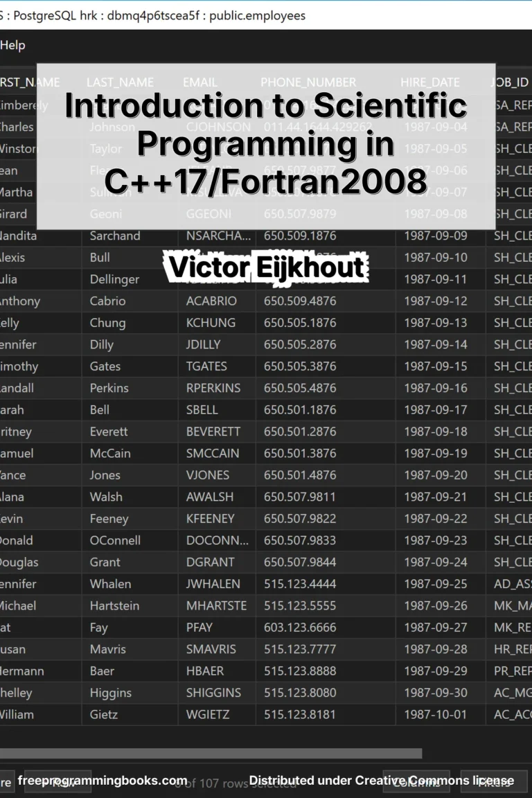 Scientific Programming in C++17 and Fortran 2008 by Victor Eijkhout is the third volume in the Art of HPC series, published under a Creative Commons license.