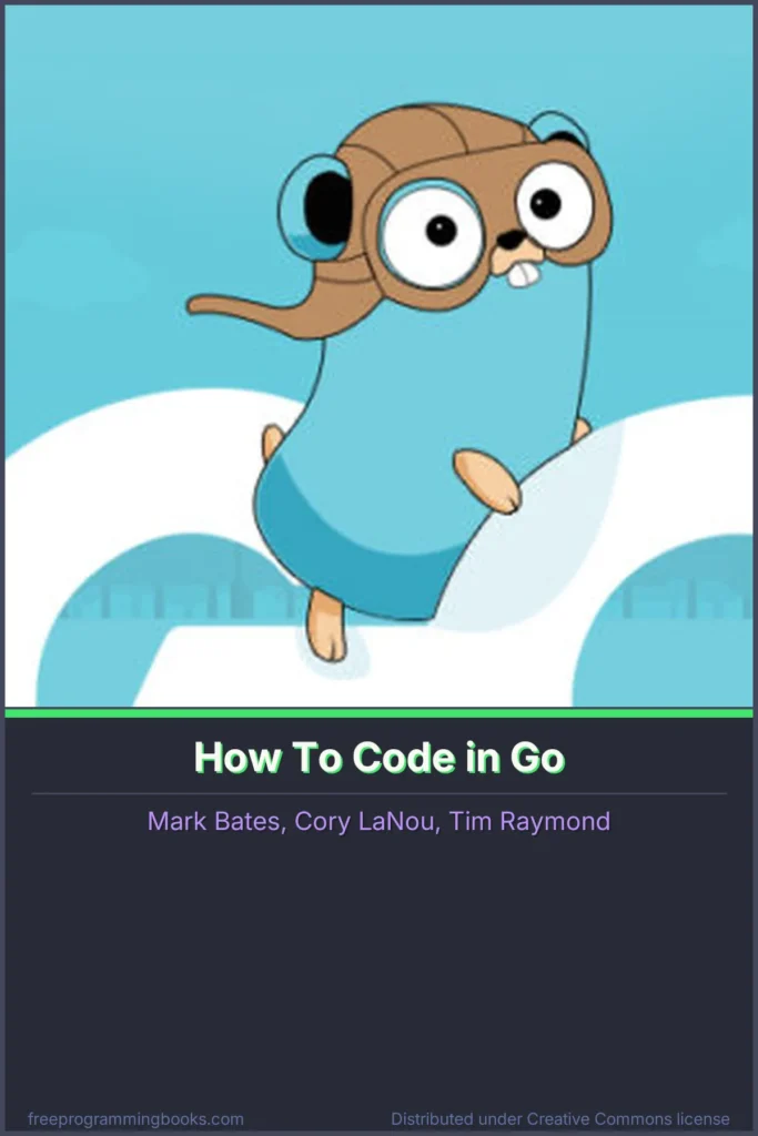 How To Code in Go book cover