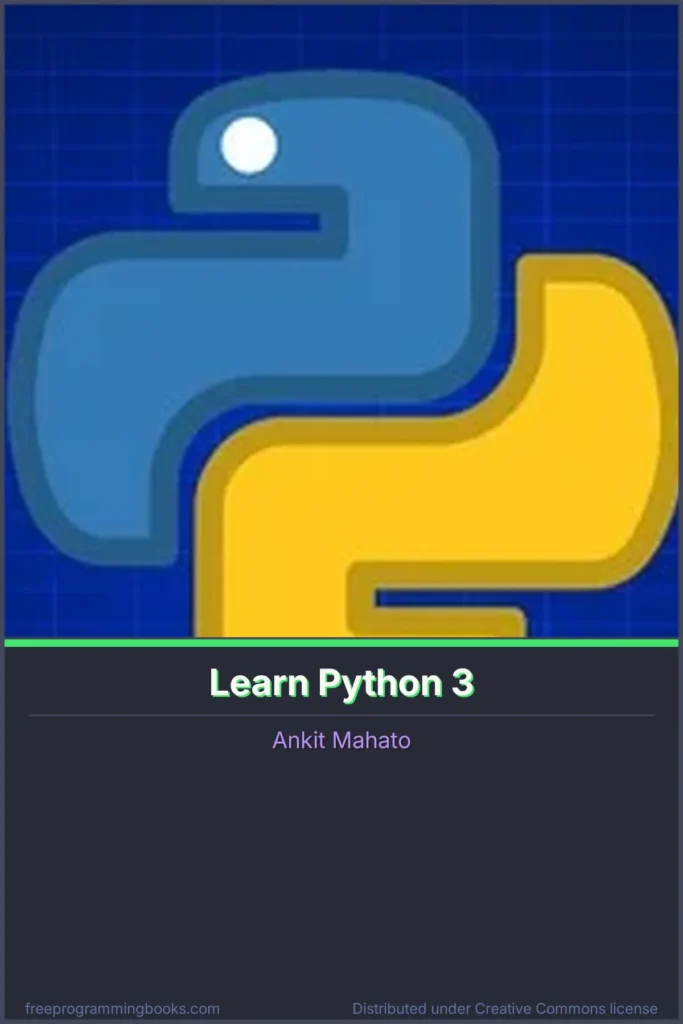 Learn Python 3 book cover