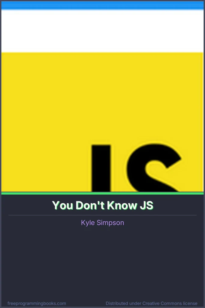 You Don't Know JS book cover