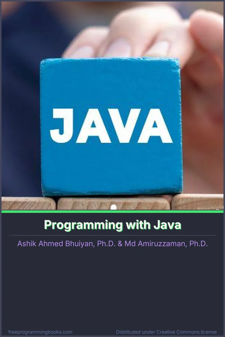 Programming with Java book cover