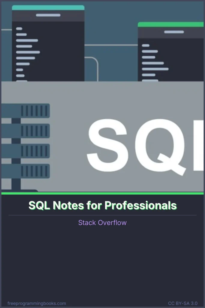 SQL Notes for Professionals book cover
